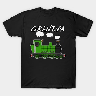 Father's Day Steam Train Grandpa T-Shirt